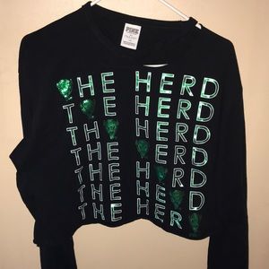 Victoria secret Marshall University Crop top